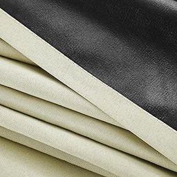 Thermal Blackout Curtains Eyelet Pencil Pleat Curtains Beige 62.99 inches-image-2