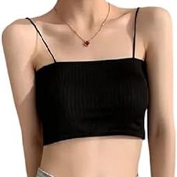 spagettie strap tank top bralette for women's girls free size fits upto 34 bust-image-5