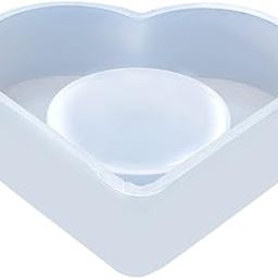 ARTOOL Heart Shape Tea Light Mould Resin Mold Creative DIY Multiuse Tealight Candle Holder Mould Set of 1 (B133)-image-12