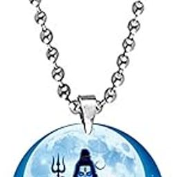 Lord Shiva Meditating Bead Chain Religious Pendant for Men and Women-image-53