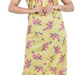 Disipro® Women's Hosiery Cotton Nursing/Maternity/Feeding Embroidered Nighty/Nightgown(Article No-642G) Light Green-image-35