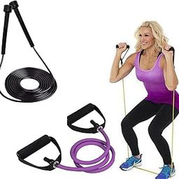 Toning Tube & Skipping Rope for Men and Women Jumping Rope With for Girls Rassi Jumping for Exercise Gym Sports Tube-image-65