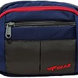 Lattitude Unisex |Waist Bag|Waist Pouch|Crossbody|Fannypack|Chest Bag for Cycling Outdoor Hiking Travel Running Jogging|Multi-Pockets|Belt Pouch|Bum Bag|Zip Pouch for Men Women Boys (Navy Red)-image-84
