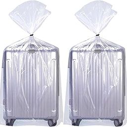 RAAHII 5 Piece Large Size Clear Plastic Bag Luggage Trolley Packing Travel Bag Dustproof Suitcase Protector Cover for almirah Storage (5)-picture-53