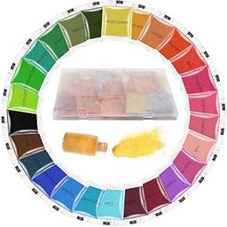Tie Dye Powder, 26 Colors Dye Packets, Color Powder Packets Bright Fabric Dye, Tie Dye Party Supplies Suitable for Children and Adultsï¼Ë†26Pack,10G Per Packï¼â€°-image-65