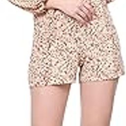 Women's Beige Animal Print Mini Jumpsuit | Women's Crepe Long Sleeve Summer Short Jumpsuit | Jumpsuit for Women | One Piece Dress for Women-image-97
