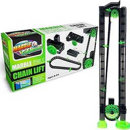 Marble Genius Add-on Accessory Marble Rails Automatic Chain Lift, 1 Piece Marble Run for Kids 8+ (Requires 2 AA Batteries), STEM, Great for Kids & Teens-29