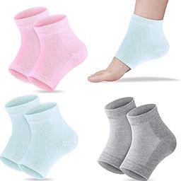 Moisturizing Gel Heel Socks Open Toe Socks for Women Dry Hard Cracked Heels (3P)-image-29