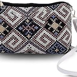 Ethnic Jute Crossbody Sling Bag for Women | Eco-Friendly Design with Zipper & Detachable PU Strap-image-60