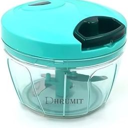 DHRUMIT Vegetable Chopper for Kitchen Use – Plastic | Vegetable Hand-Pull Food Chopper with 3 Stainless Steel Blades | Onion Chopper | Compact, Durable & BPA-Free(Green 450-Ml)-image-25