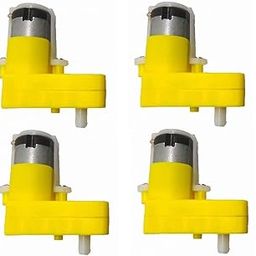 Robocraze (4 Pieces) L Shaped 60 RPM BO Motor Single shaft Gear Motor-29