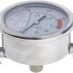 LOOM TREE® Pressure Gauge, Stainless Steel Case, Liquid Filled, Back Mount 0-300psi | Hydraulics, Pneumatics & Pumps | Air Pressure Gauges-picture-19
