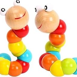 SubiMouIQ Baby Activities 6 to 12 Months, 12-18 Months, 3-6 Months Developmental, Tummy Time Crawling Toys - Infant - Caterpillar Twisting Baby Boy and Girl Toys ((Rainbow) (1)-image-22
