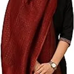 tweedle Feather Soft, Pashmina Wool Moonlight Stole for Women | Reversible Zari Scarf for Ladies| Size - 28 x 80 inches-picture-31