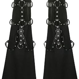 Women Leg Sleeve Streetwear Punk Gothic Leg Warmer for Stages Show Party S Black |Clothing Shoes & Accessories | Womens Clothing | Hosiery & Socks | Leg Warmers-picture-14
