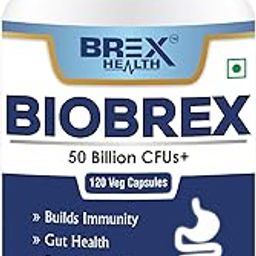 Biobrex Probiotics 50 Billion Supplement With 20 Prebiotic Strains & 150mg Pre Biotics, For Men & Women - 120 Veg Capsules-16