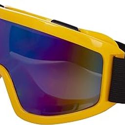 Style Eva Cycling Motorbike ATV/Dirt Bike Goggles with Adjustable Strap Sunglasses (Yellow)-image-52