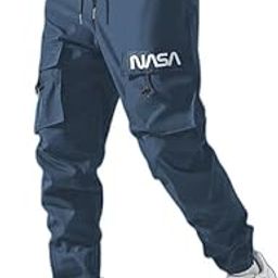New Men's Lycra Midrise Elastic Waist Trackpant (NASA_Blue_8_XL)-image-23