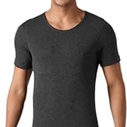 Regular Fit Men's Solid Cotton Thermal Top-image-68