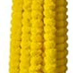 Angna Tales Artificial Marigold Garland for Decoration | Reusable Genda Phool Mala with Rajnigandha Tassels & Bells | Diwali, Pooja, Home, Festival Decor Pack of 5, 5ft Each (Yellow/Orange)-image-20