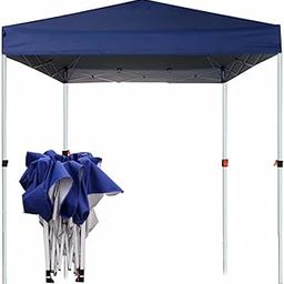 Gluckluz Gazebo Tent Canopy 3x3M Sun Shade Folding Sun Protection Shelter for Beach Outdoor Camping Picnic Garden Party (Blue)-image-50