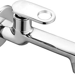 CLINTON Brass Max Long Body Tap for Bathroom, and Kitchen Chrome Finish (Set of - 1)-image-49