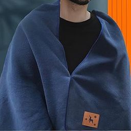UJEAVETTE Heated Throw Heating Warm Cape Multipurpose for Elderly Outside Travel Rose Red-image-48