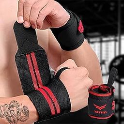 XTRIM Wrist Support for Men & Women, Wrist Band for Gym Wrist Wrap/Straps Gym Accessories for Men for Hand Grip & Wrist Support Crepe Bandage While Workout & Muscle Relaxation-image-45