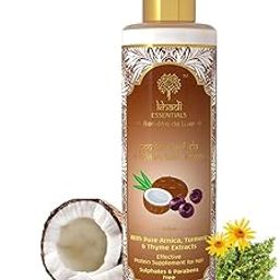 Khadi Essentials Shampoo with Coconut Milk, Brahmi, Bhringraj for Hair Growth & Fall Control, SLS Paraben Free Cleanser, 200 ml-image-24