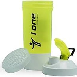 i one Compartment Shaker Bottle – 600ML Protein Shaker with Supplement Storage | BPA-Free, Leak-Proof Gym Sipper for Men & Women | Multiple Colors (YELLOW)-image-80