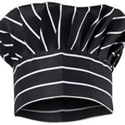 KODENIPR CLUB Adjustable Mens Womens Hotel Cafe Restaurants Catering Cooking Chef Cap Hat for Kitchen,(Black Chalk Stripe)-20