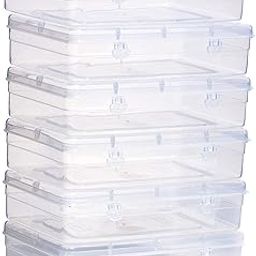 EOS- BUILDING TRUST Clear Plastic Medium Storage Boxes (Multi, Standard Size 17 x 12 x 4 cm) – Set of 6 Multipurpose Transparent Organizers for Medicines, Jewelry, Toys, Stationery, and More-image-15