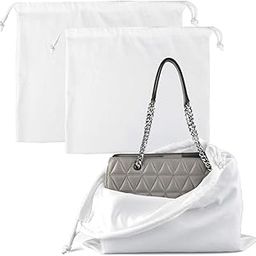 1873 Dust Cover Storage Bags Flannel with Drawstring Pouch for Handbags Purses Pocketbooks Shoes Boots Set of 2 (21.6 x 19.6 in)-image-24