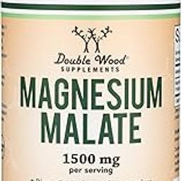 Magnesium Malate Capsules (420 Count) - 1,500mg Per Serving (Magnesium Bonded to Malic Acid), Third Party Tested, Vegan Friendly, Gluten Free-image-91