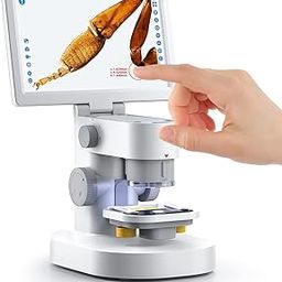 Smart Digital Microscope 100-1200X with 9'' IPS Touchscreen, 1080P Precise Camera, Slides Set, STEM Biological Microscope for Adults & Kids Home Education, Windows Mac Compatible-17