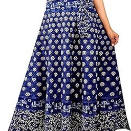 Rajasthani & Jaipuri Long Maxi Stylish Comfortable Wraparound Skirt-11