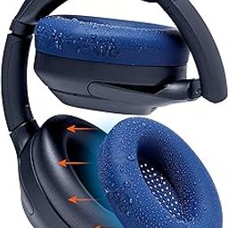 WC SweatZ XM4 - Patented Protective Earpad Sweat Covers for Sony WH1000XM4 by WC | Silicone Ear Covers for Sony WH-1000XM4 Headphones | Sweatproof & Easily Washable | Navy-picture-24