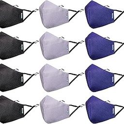Unisex 4 Layer Cotton Mask With Nose Clip and Adjustable ear loop (Pack of 12)-24