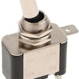 UJEAVETTE 2x12V 20A 3pin Mini LED Toggle Flick Switch ON/OFF SPST For Car Dash Green-image-80