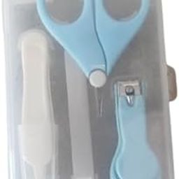 Variety Store_Baby Nail Clipper Safety Cutter Toddler Infant Scissor Manicure Pedicure Care kit (Set of 4) (Blue)-image-42