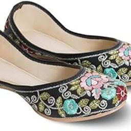 Womens Embroidered Rajasthani Mojari Juti Shoe-image-78