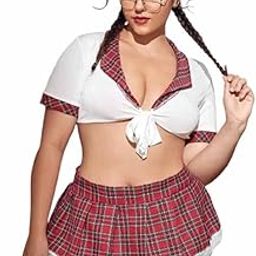 Tejasvi Enterprises Women's Cotton Checkered Knot Front Baby Doll Set (White)-image-15