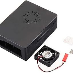 REES52 Rspberry Pi Case,ABS Case/Shell/Enclosure with a Mini Cooling Fan for Rspberry Pi 3 Model B, Rspberry Pi 3 Acrylic Case (Grey)-7
