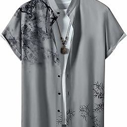 Men's Lycra Digital Print Casual Shirt-image-65