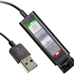 CallTek Headset Quick Disconnect Connector to USB Adapter with Volume Adjuster, Mute for Speaker and Microphone Separately for Any Plantronics and VoiceJoy Headset QD Connector-5