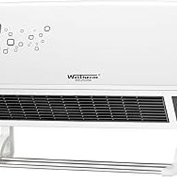 WELTHERM Wall Heater Eltron | Digital Display | Wall Mount Heater 1000/2000Watts Eltron With Detachable Towel Hanger, White (Wall Heater Wm-Eltron)-image-1