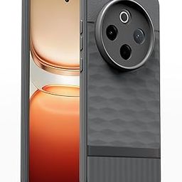 Pikkme Back Cover for Vivo T4 5G / iQoo Z10 5G Camera Protection 3D Hexa Cube Design Silicone Protective Bumper Case (Grey)-image-86