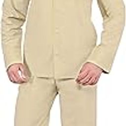 100% Cotton Mens Full Sleeve POPLIN Nightsuit Full Elastic Pajama and TOP SIZE-5XL L.Fawn-image-73