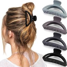 VORSET 3Pcs Matte Triangle Hair Claw Clip for Women & Girls | Large Strong Non-Slip Banana Hair Clip for Thick & Thin Hair | Stylish Bun & Ponytail Holder-13