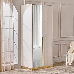 Home Centre Vegas 2-Door Wardrobe with Mirror - Grey-image-82